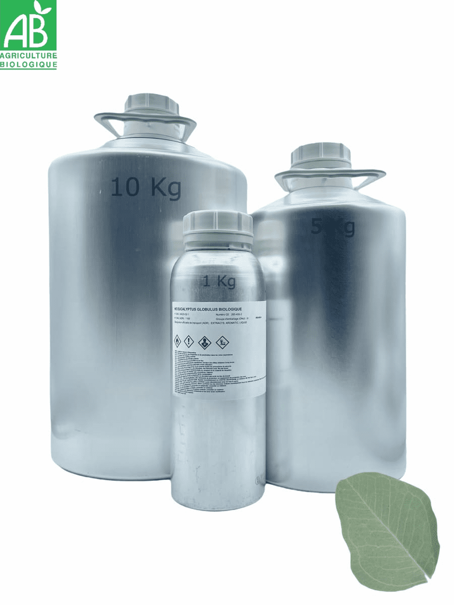 Huile essentielle de EUCALYPTUS GLOBULUS BRUT BIOLOGIQUE