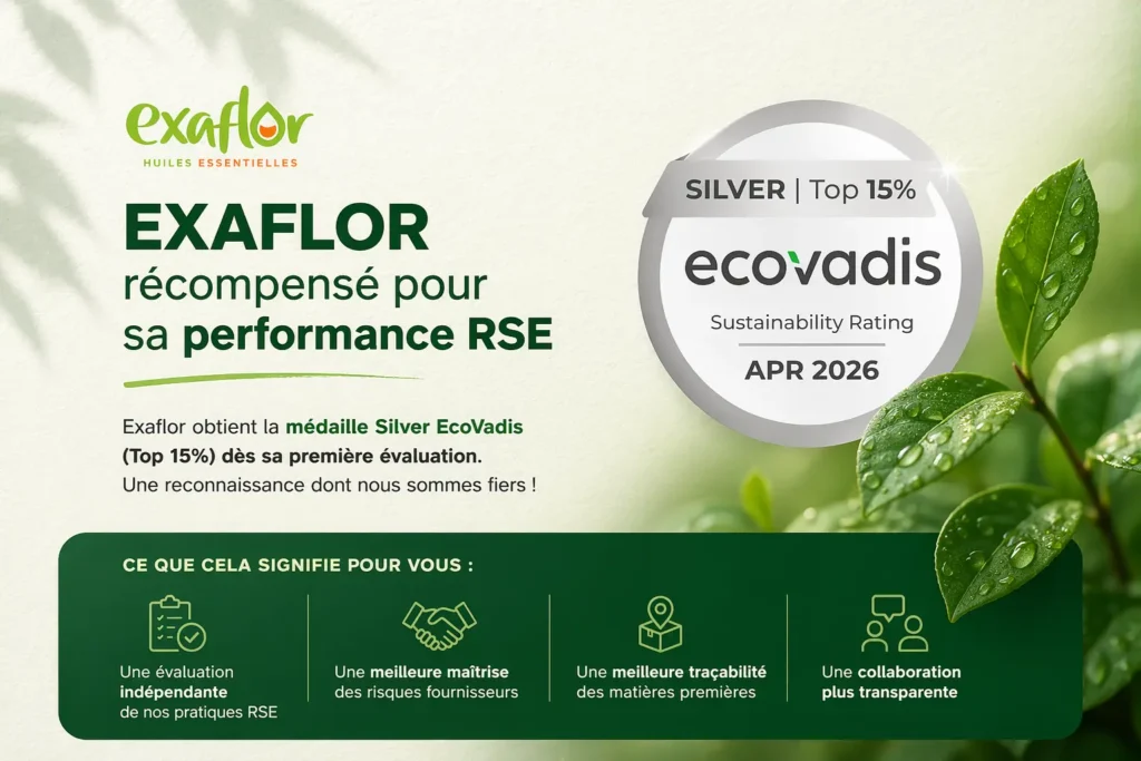 Exaflor obtient la médaille Silver EcoVadis